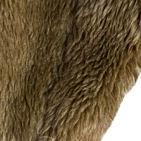 Free People Faux Fur Oversized Jacket Size Medium Brown - Picture 6 of 13